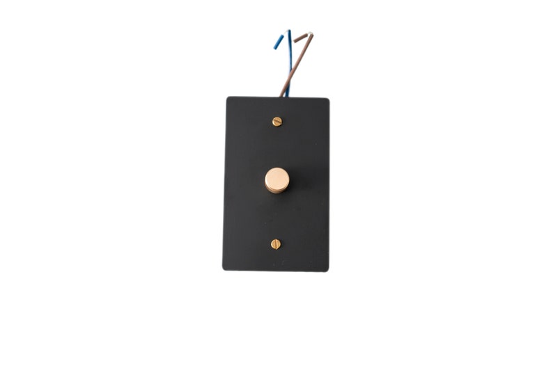 Light switch, Dimmer, Outlet Solid Brass Black Wall Plates zdjęcie 2