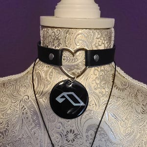 Anjuna inspired logo pendant cord rope necklace choker