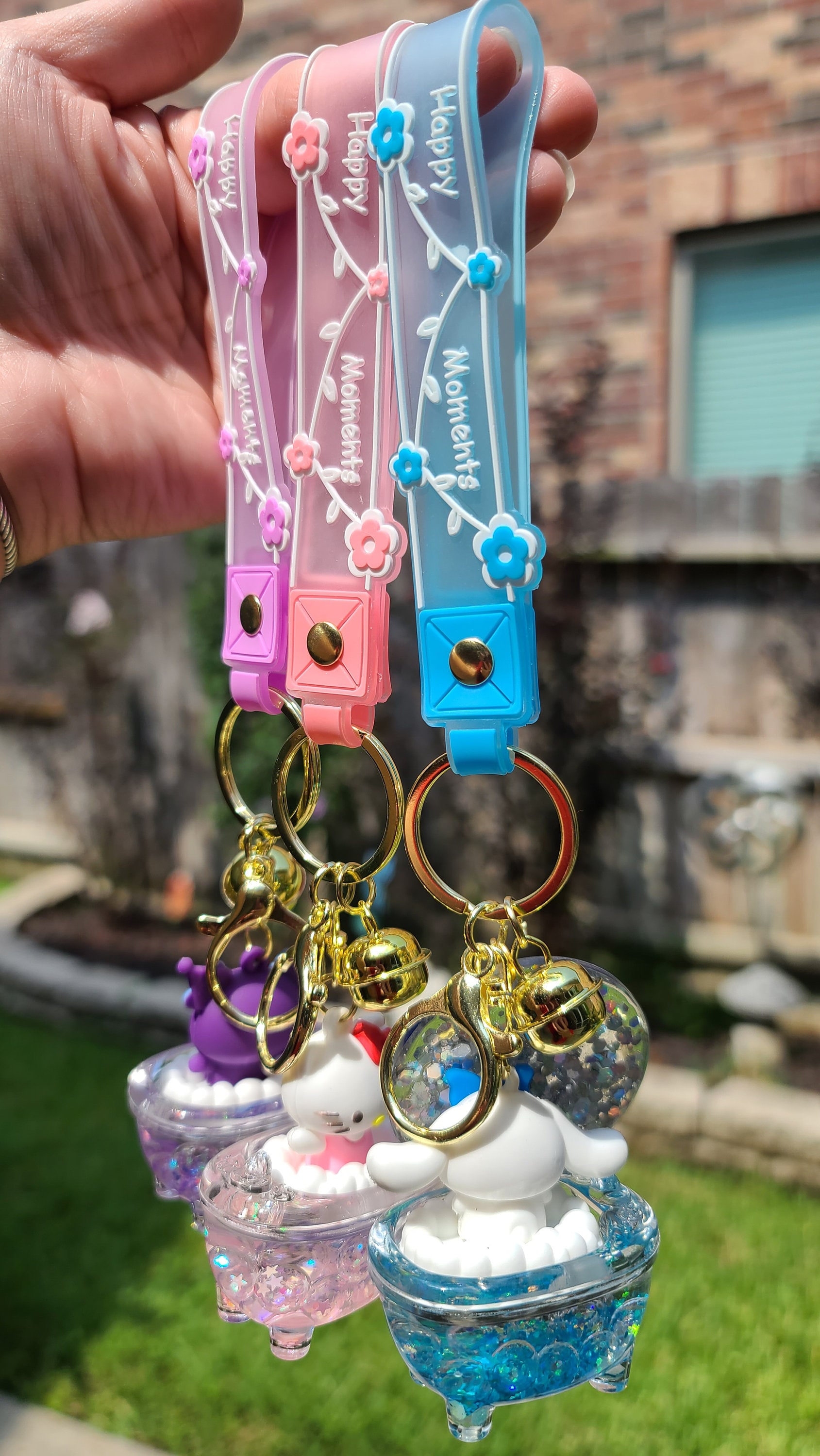 Personalized Liquid Confetti Bathtub Kitty, Cinnamon, Kuromi Cute