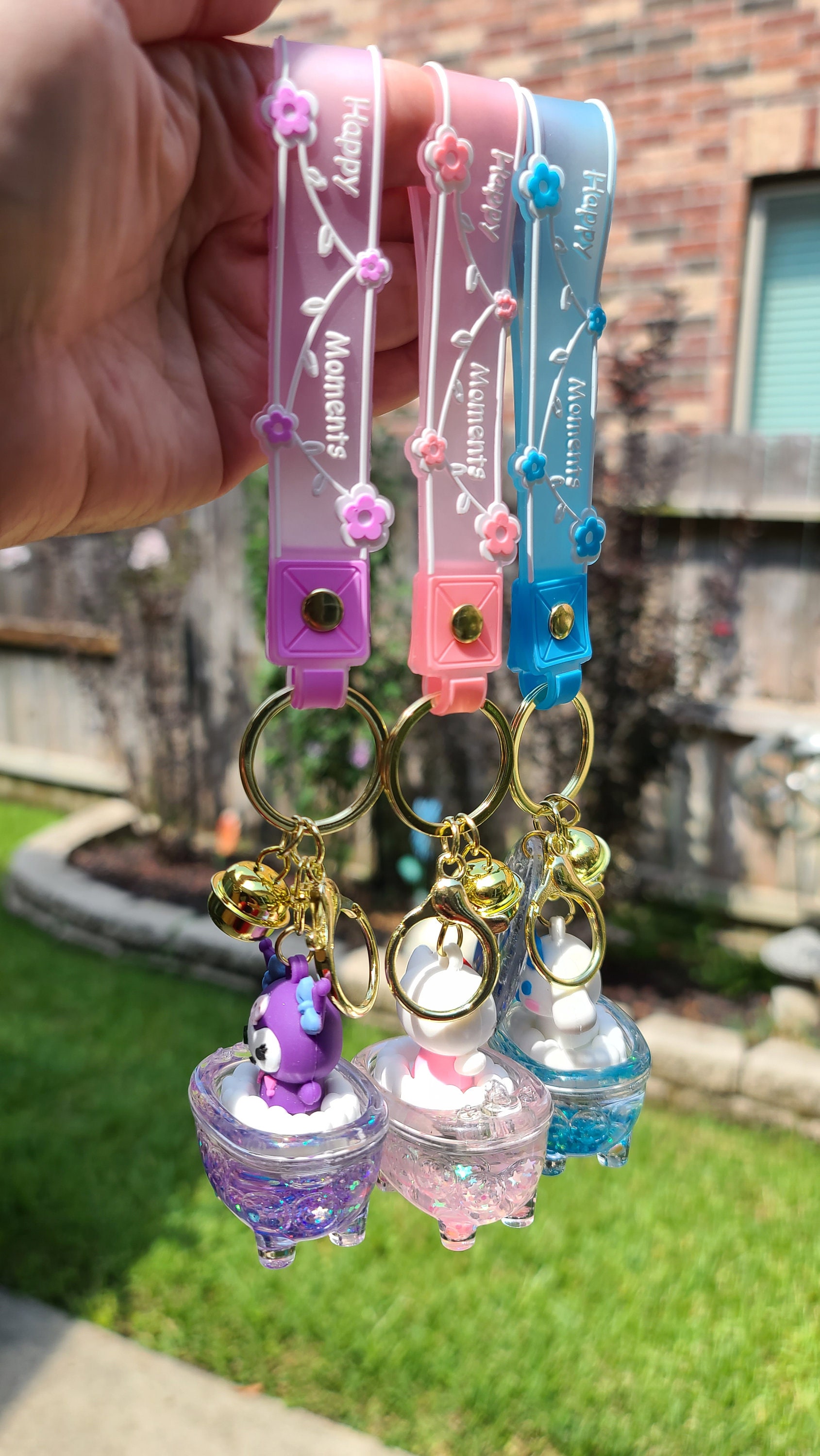 Personalized Liquid Confetti Bathtub Kitty, Cinnamon, Kuromi Cute