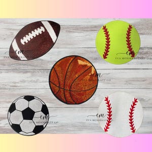 GAMEDAY Sequin Patch |sports game day patch |Sports sequin iron on patch| All sports | Iron On patch | Softball | Baseball