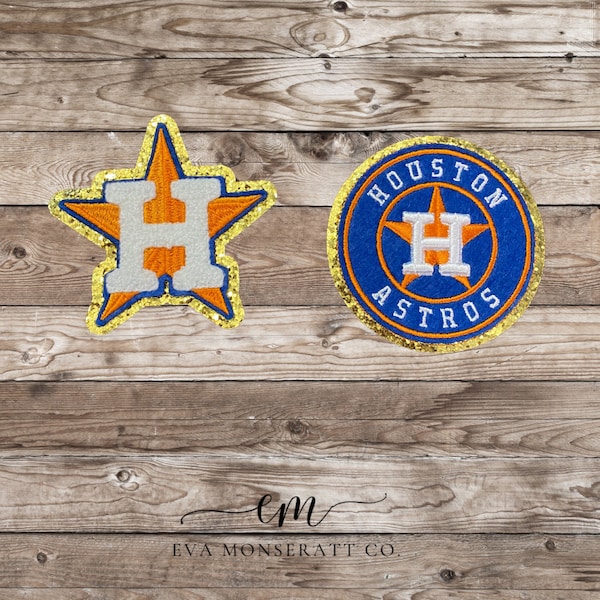 3in Iron-on Patch |Astros Patch|Trucker Hat Patches | Astros Baseball Patch | DIY iron-on Patch | Small Embroidery Patch|