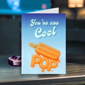 You're One Cool Pop: Druckbare Vatertagskarte | 4x6" Klappkarte | Digitaler Download