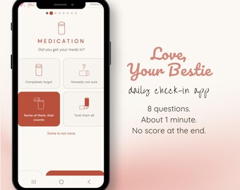 Love Your Bestie Daily Check-in App for ADHD and Chronic Illness