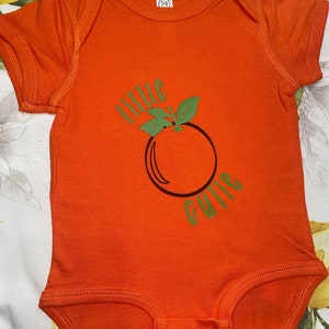 Little Cutie - Orange Baby Onesie