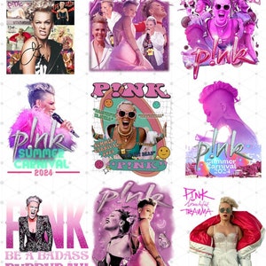 Pink Summer Carnival 2024 Png SVG I Pink Singer 2024 World Tour SVG I Surprise Pink Tour I Download Instant Files