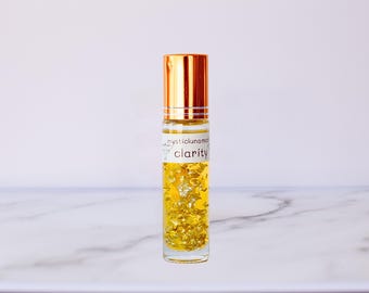Perfume Clarity Spell: fragancia que fomenta la concentración y la intuición con ylang-ylang, salvia sclarea y naranja dulce