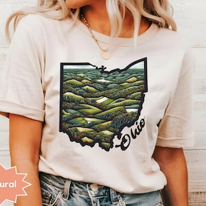 Ohio Hiking Shirt, Women Ohio State Shirt, Moving to Ohio Gift, Ohio Travel Souvenir Tee, Hocking Hills State Park, Ohio Apparel, Graduation