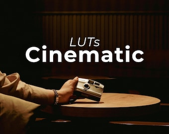 Cinematic LUTs Video Filters, Color Grading Editing Bundle for Instagram Videos, Mobile & Desktop