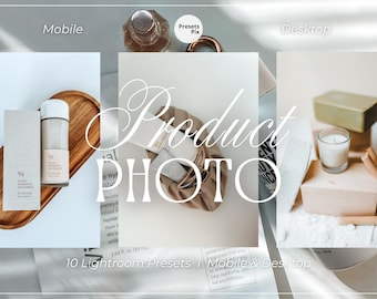 Product Photography Lightroom Presets, Mobile & Desktop Filters (Digital Download)