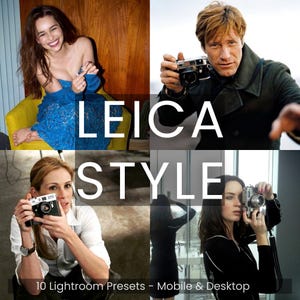 Leica Lightroom Presets, Vintage Camera Soft Film Look Photo Filters (Mobile & Desktop)