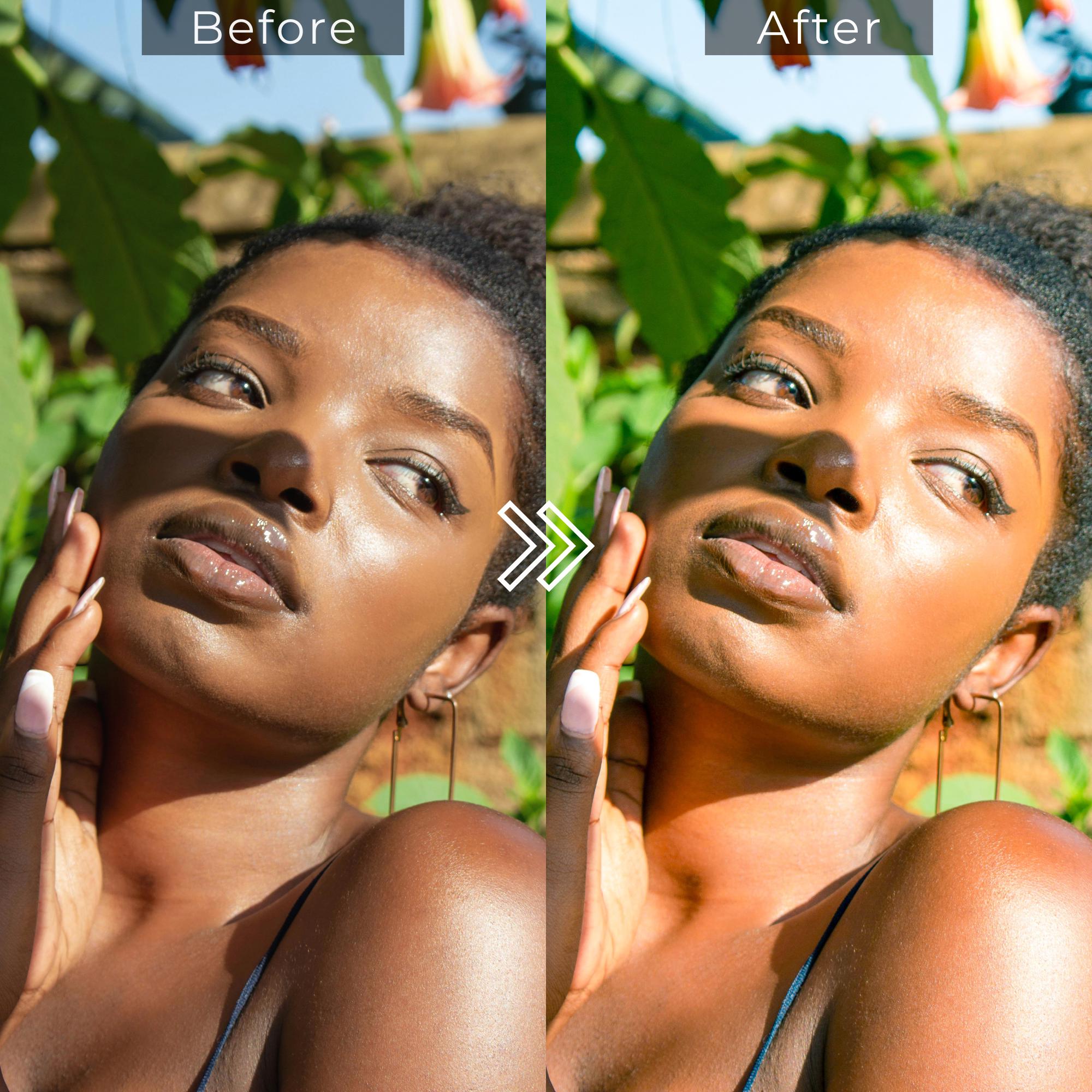 Brown Skin Lightroom Presets, Portrait Afro Black History Month Photo ...