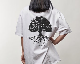 Faith T-Shirt • firmly rooted • in greek:  Γερά ριζωμένος -η