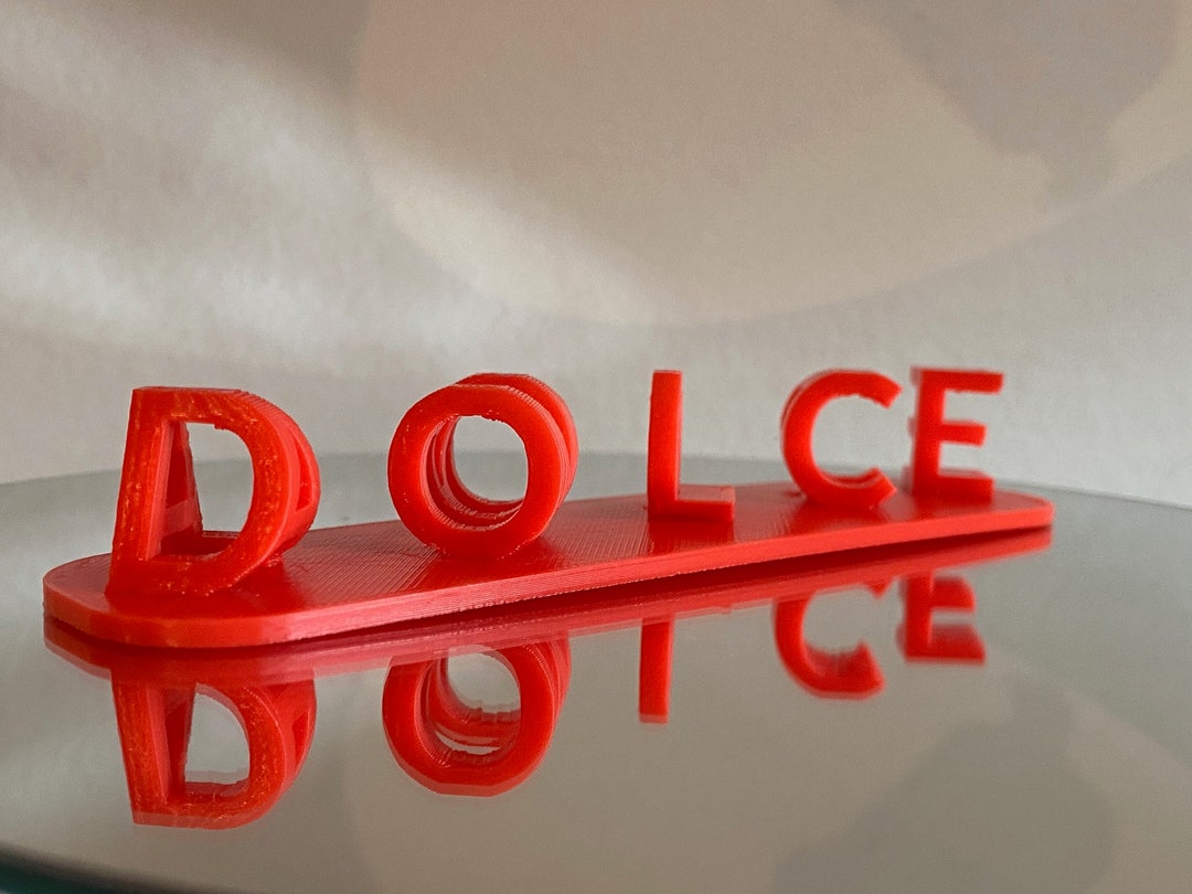 Ambigram. Double Word Illusion. Flip Text. Nameplate for Desk Sign