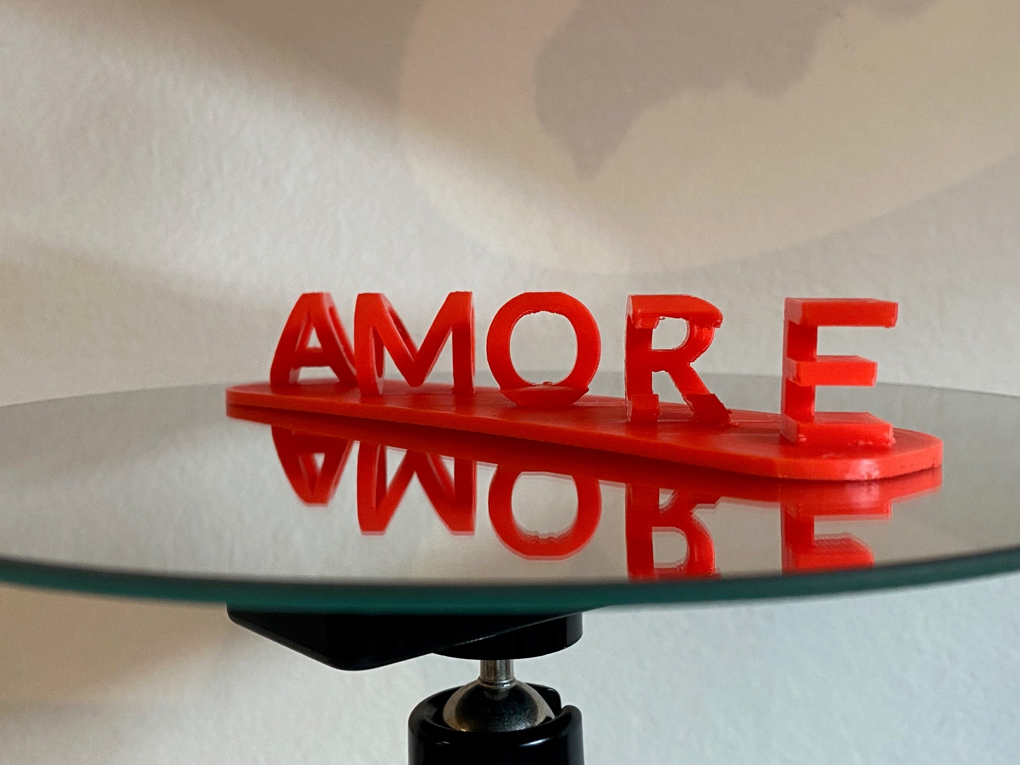 Ambigram. Double Word Illusion. Flip Text. Nameplate for Desk Sign