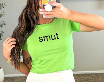Smut Shurt, camiseta de bebé Smut, camiseta de bebé Brat, camisa de mocoso, camisa Smut, camisa de biblioteca, Booktok Merch, camiseta de bebé bookish, lectura de chicas calientes