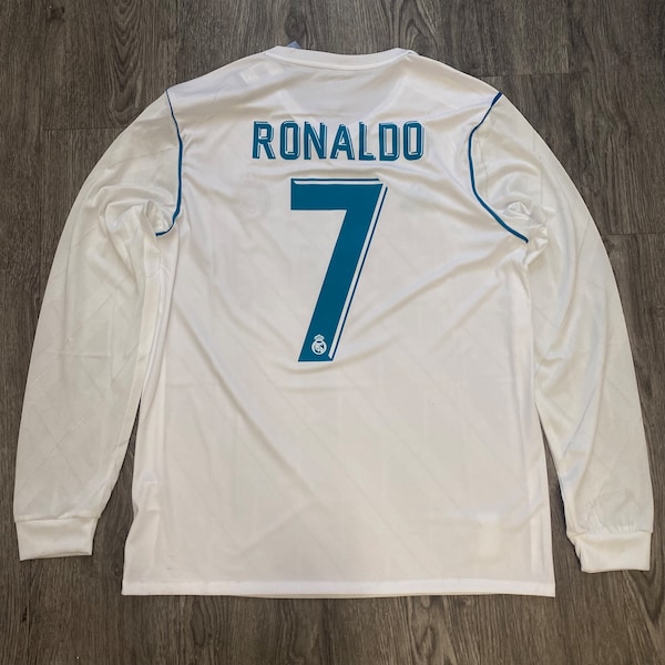 Real Madrid 2017/2018 Cristiano Ronaldo #7 Long Sleeve Home Jersey