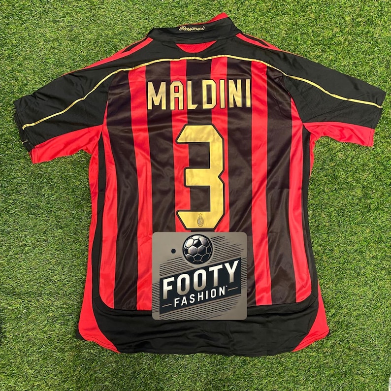 AC Milan 2006/2007 Paolo Maldini #3 Heimtrikot Bild 1