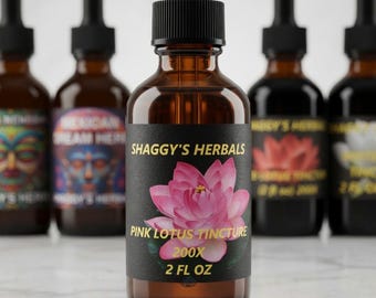 Pink Lotus Glycerin Tincture – Sacred Lotus 200:1 – 2 oz Dropper Bottle