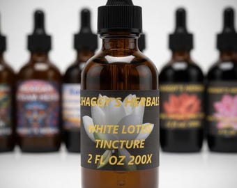 White Lotus Glycerin Tincture – 200:1 Extract – 2 oz Dropper Bottle