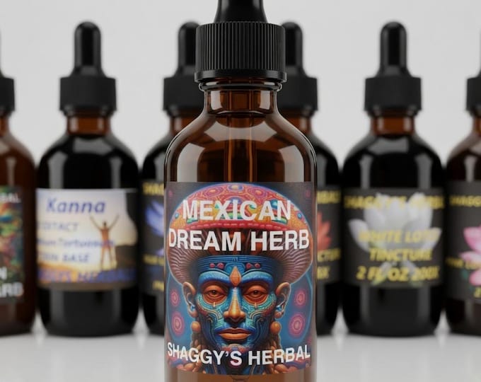 Featured listing image: Mexican Dream Herb Glycerin Tincture – 200:1 – 2 oz Dropper Bottle