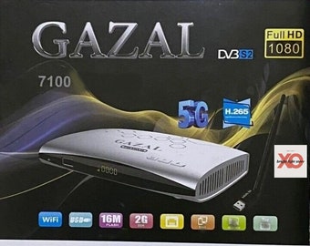 Digital TV GAZAL 7100 Box A New with Remote Digital Transition Full HD 1080 ري.سيفر غزال
