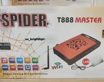 Digital TV Spider T888 Box A New with Remote Digital Transition Full HD 1080 ري.سيفر غزال