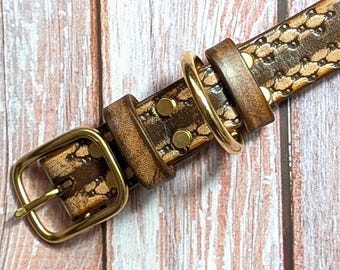 Handmade Pet Collar with Name - Personalized Dog Collar - Custom Engraved Leather - Handcrafted Special Gift