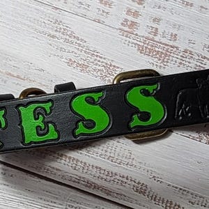 Personalized Leather Dog Collar: Custom Engraved Pet ID Accessory – Durable Design image 9