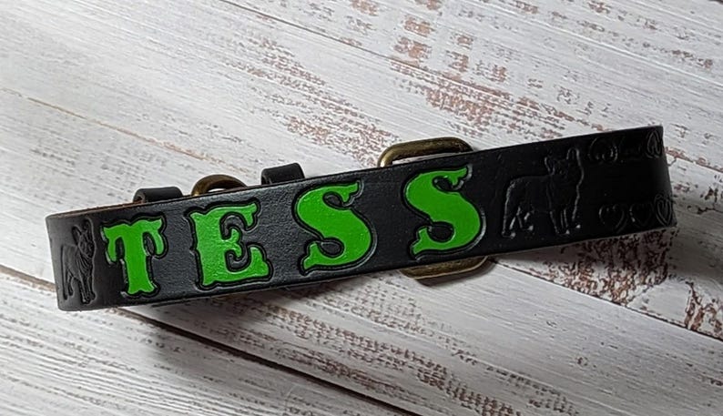 Personalized Leather Dog Collar: Custom Engraved Pet ID Accessory – Durable Design image 9