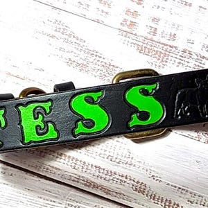 Personalized Leather Dog Collar: Custom Engraved Pet ID Accessory – Durable Design image 6
