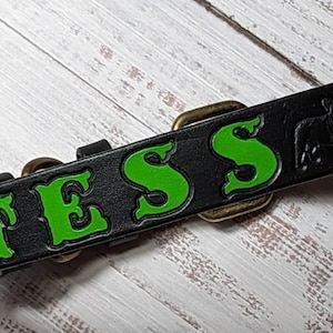 Personalized Dog Collar Custom Leather Design Handmade Quality Pet Accessory Engraved Name Tag Identification Safety Feature Durable Material Comfortable Fit Adjustable Size Perfect Gift Dog Lover Birthday Present Special Occasion Unique