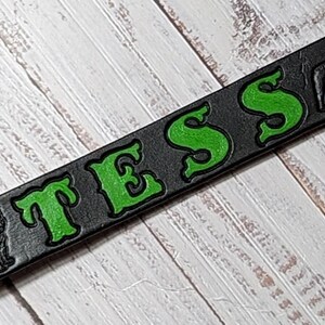Personalized Leather Dog Collar: Custom Engraved Pet ID Accessory – Durable Design image 8