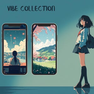 Studio Ghibli Inspired Mobile Wallpaper – Whimsical Anime iPhone & Android Phone Background – Aesthetic Downloadable Wallpaper, Anime