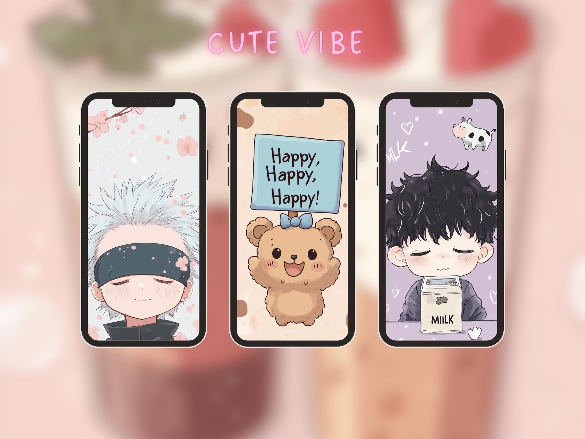 Kawaii Lofi Anime Phone Wallpapers - Cute Soft Pastel Aesthetic ...