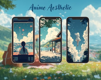 Set di sfondi per telefono Studio Ghibli - Sfondi anime accoglienti per iPhone e Android Sfondi per cellulari stravaganti Sfondi anime estetici da scaricare