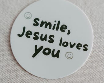 smile Jesus loves you Sticker Smiley