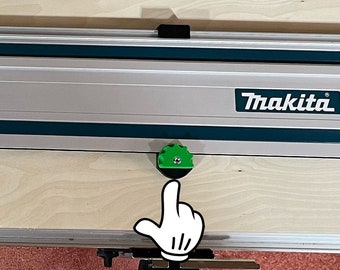 Track saw rail holders (pair) for wall/ceiling mount (Makita/Festool/Milwaukee compatible) UPGRADED