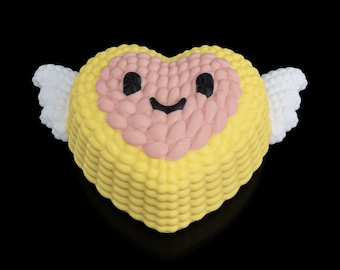 Heart Valentine Containers crochet style for rings or jewellery - A premium box to show your love in an original way