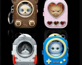 Chatons à sac à dos - Porte-clés décoratif imprimé en 3D