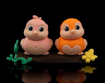 Lovebirds Keepsake Valentine Tweethearts - The perfect gift for your love - 3D printed