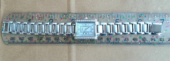 Ladies Vintage DMQ Wrist Watch. Stainless Steel C… - image 1