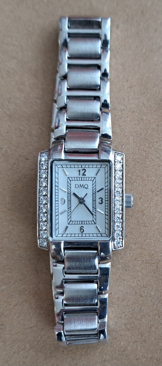 Ladies Vintage DMQ Wrist Watch. Stainless Steel C… - image 6