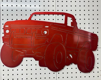 Ford Truck Metal Wall Sign, Ford Squarebody Metal Wall Art, Ford Truck Sign, Powder Coated Ford Sign