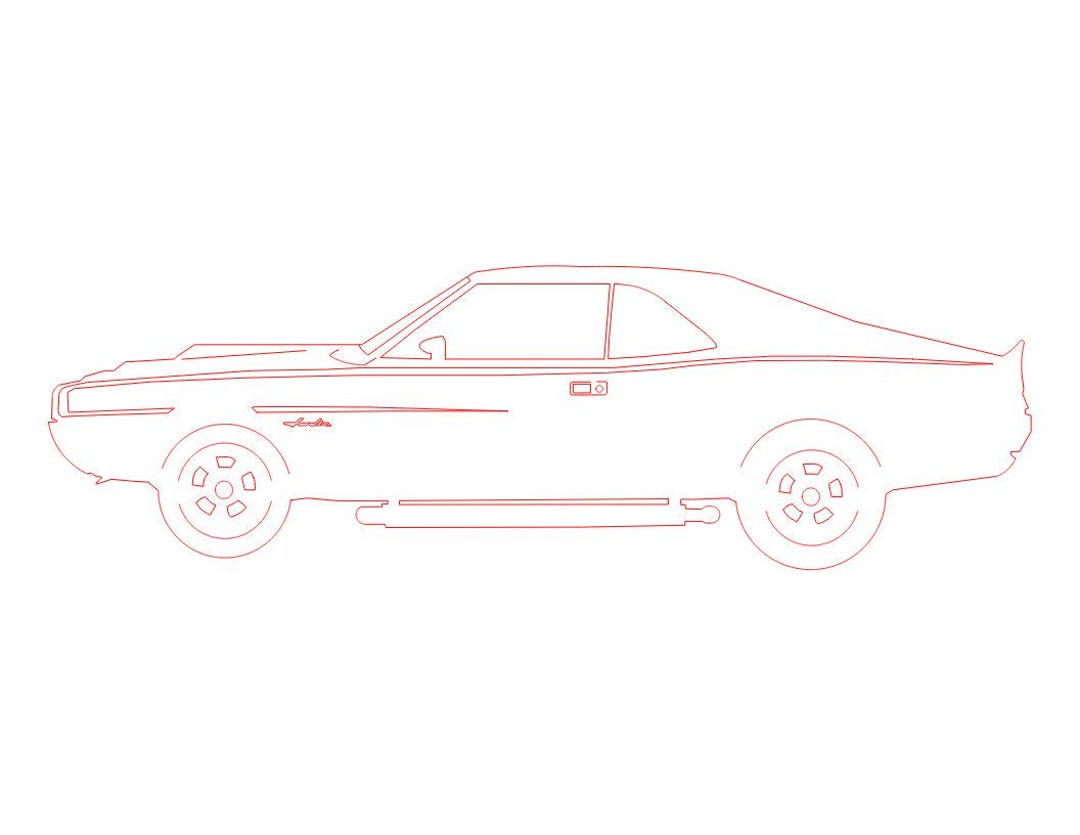 1968 AMC Javelin DXF File for Plasma Cutting, Great for Gifts ...
