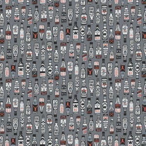 Craft Beer by Dear Stella | STELLA-D2412  PEWTER | Quilting Cotton Fabric