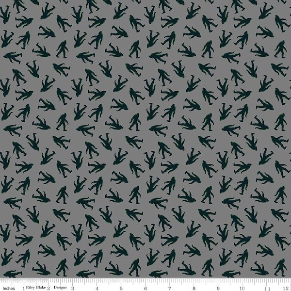 Legends of the National Parks Bigfoot Toss Gray by Anderson Design Group for Riley Blake Designs | C15061-GRAY | Quilting Cotton Fabric
