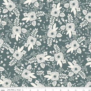 My Heritage Main Teal by My Mind's Eye for Riley Blake Designs | C9790-TEAL | キルティング コットン生地