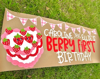 Hand Painted Custom Party Banner, Birthday Decoration