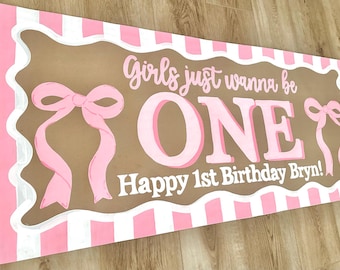 Hand Painted Custom Party Banner, Birthday, Baby Shower